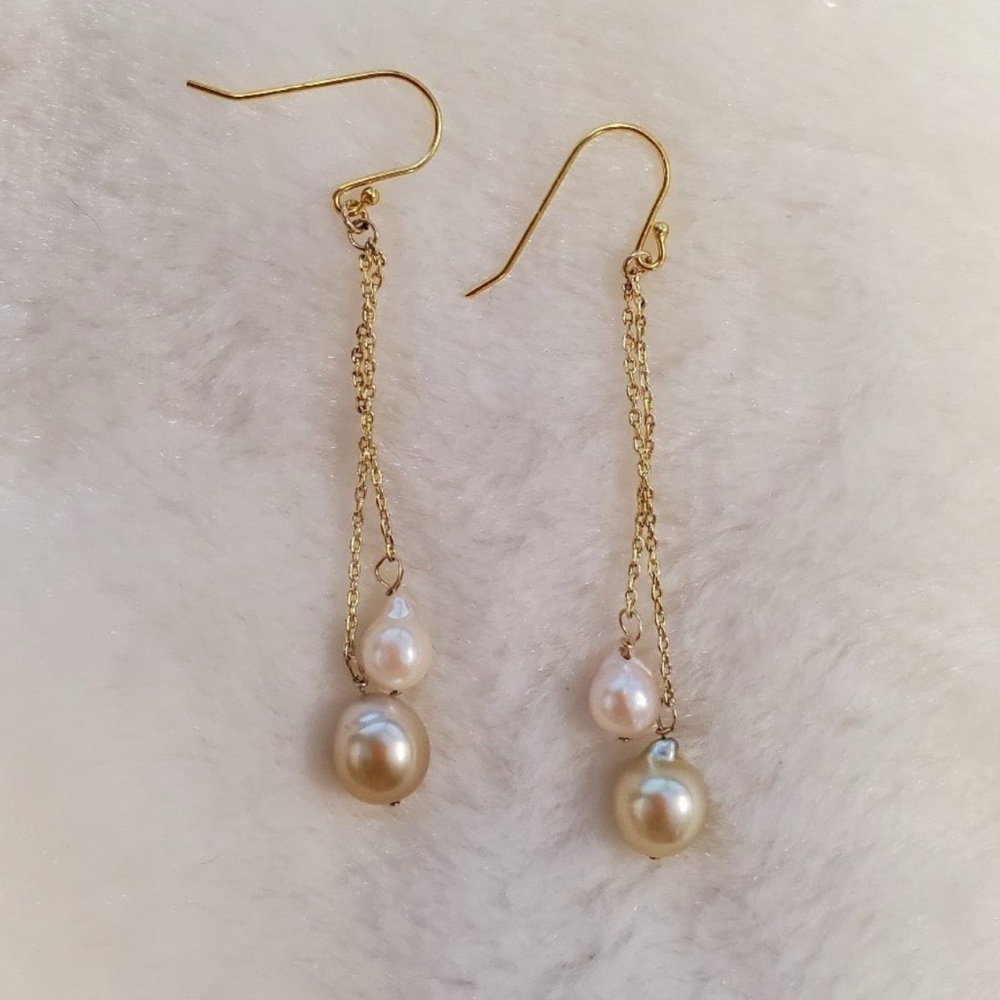 Handmade Saltwater Pearl Drop Earrings